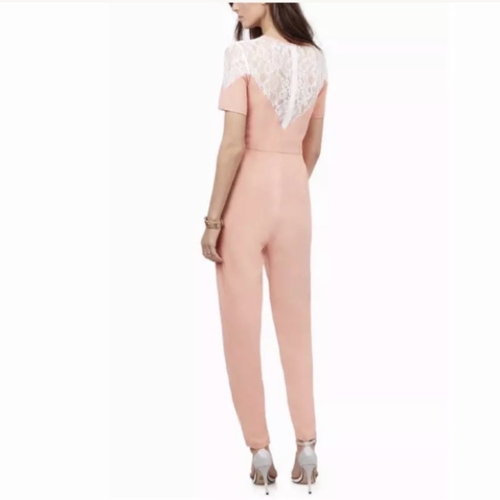 Tobi Mrs. Bond Blush Pink Lace Jumpsuit - Picture 3 of 8